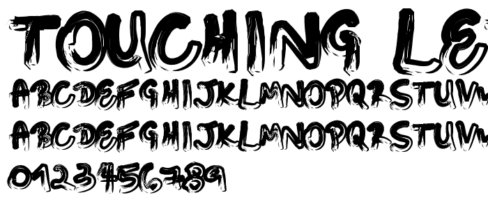 Touching Letters  RafaelTakeo font